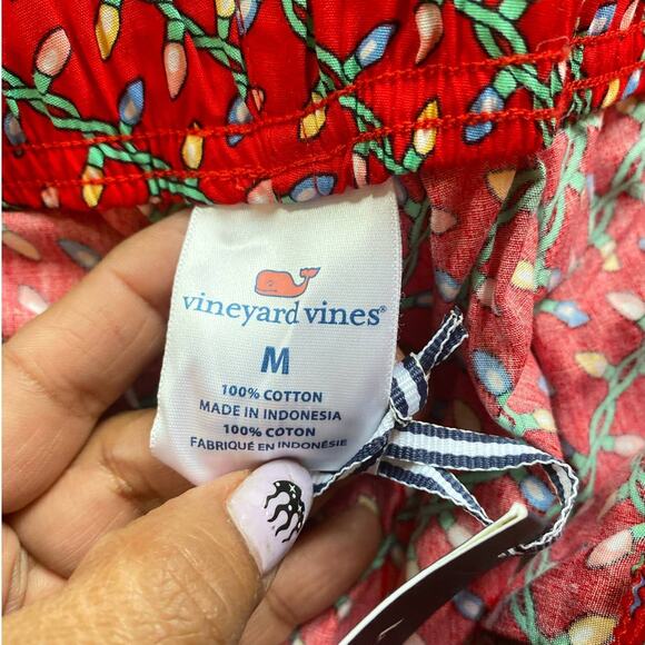 Holiday Lights Lounge Pants Medium NWT Men Red - Picture 3 of 8